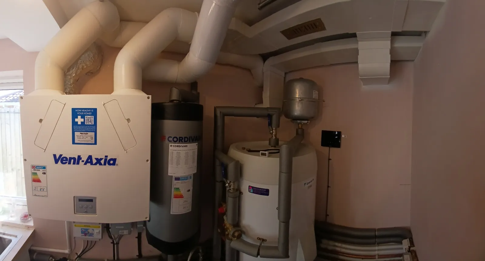 MVHR heat recovery system installed in Sussex