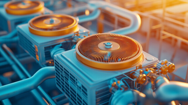 Server room with precision cooling systems